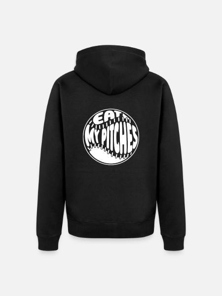 Baseball Funny - Unisex Premium Organic Zip Hoodie - black