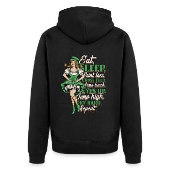 Danse irlandaise Danse irlandaise Feis - Veste à capuche bio Premium Unisexe - noir - Dos - Nico (187cm)