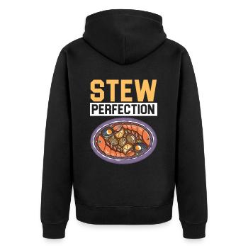 Cioppino Lover Foodie Nourriture Mer Américaine - Veste à capuche bio Premium Unisexe - noir - Dos - Nico (187cm)