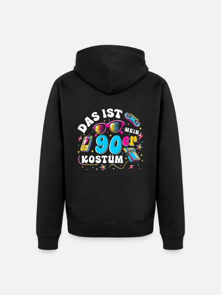 This is my 90s costume - Unisex Premium Organic Zip Hoodie - black