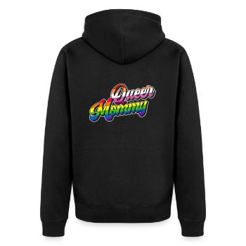 Gay Mom Lesbian Mothers Mothers Day - Unisex Premium Organic Zip Hoodie - black - Back - Nico (187cm)
