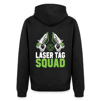 Laser Tag Anniversaire Laser Tag Joueur - Veste à capuche bio Premium Unisexe - noir - Dos - Nico (187cm)