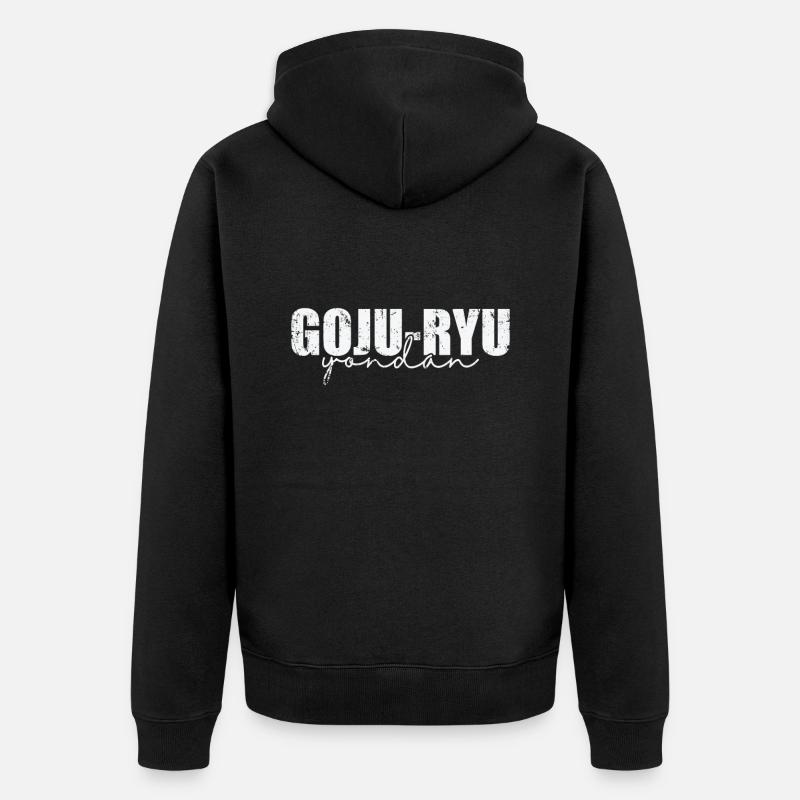 Goju-Ryu Yondan Arts martiaux chinois - Veste à capuche bio Premium Unisexe - noir