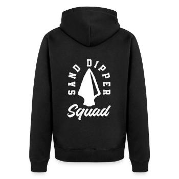 Arrowhead Hunter Archery Arrowhead - Unisex Premium Organic Zip Hoodie - black - Back - Nico (187cm)