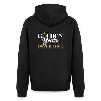 Mariage Gay Pride Mariage Gay - Veste à capuche bio Premium Unisexe - noir - Dos - Nico (187cm)