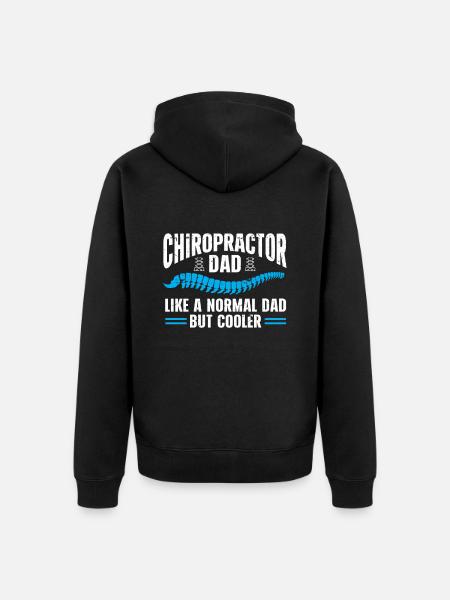 Chiropractor Chiropractic - Unisex Premium Organic Zip Hoodie - black