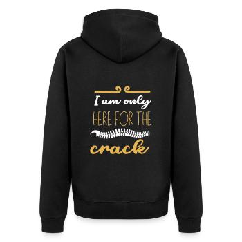 Chiropraktiker Chiropraktik - Unisex Premium Bio Zip Hoodie - Schwarz - Hinten - Nico (187cm)