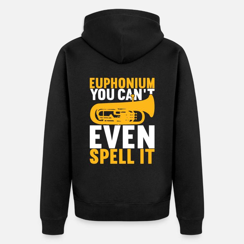 Euphonium Euphonist - Unisex Premium Bio Zip Hoodie - Schwarz