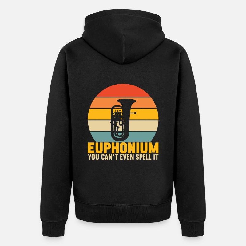 Euphonium Euphoniste - Veste à capuche bio Premium Unisexe - noir