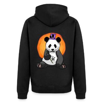 Asie Panda Ours Chapeau Faune Enfants Chine - Veste à capuche bio Premium Unisexe - noir - Dos - Nico (187cm)