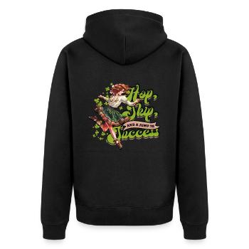 Danse irlandaise Danse irlandaise Feis - Veste à capuche bio Premium Unisexe - noir - Dos - Nico (187cm)