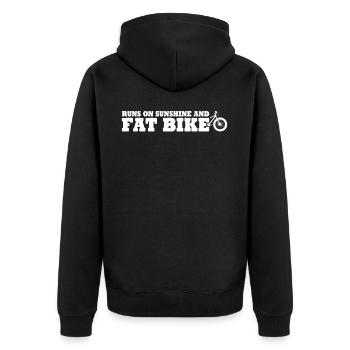 Fatbike Fat Bike - Veste à capuche bio Premium Unisexe - noir - Dos - Nico (187cm)