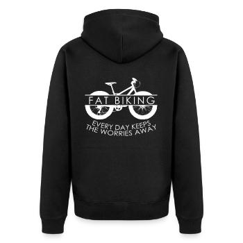 Fat Bike Fatbike - Veste à capuche bio Premium Unisexe - noir - Dos - Nico (187cm)