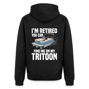 Capitaine Tritoon - Veste à capuche bio Premium Unisexe - noir - Dos - Nico (187cm)