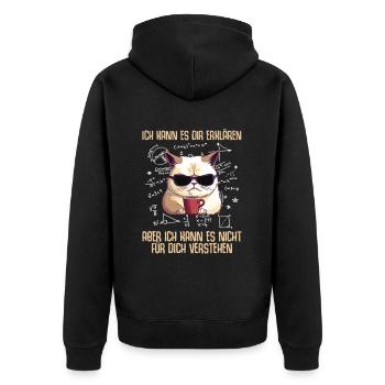 Je ne peux pas le comprendre pour vous Mathématiques - Veste à capuche bio Premium Unisexe - noir - Dos - Nico (187cm)