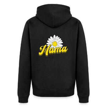 Gänseblume Mama Daisy Mom - Veste à capuche bio Premium Unisexe - noir - Dos - Nico (187cm)