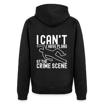 Forensics Forensic Scientist - Unisex Premium Organic Zip Hoodie - black - Back - Nico (187cm)