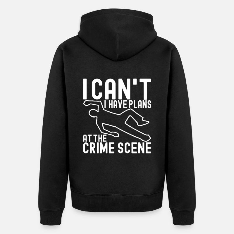 Forensics Forensic Scientist - Unisex Premium Organic Zip Hoodie - black