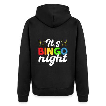 Joueur de bingo Gagnant de la loterie Bingo - Veste à capuche bio Premium Unisexe - noir - Dos - Nico (187cm)