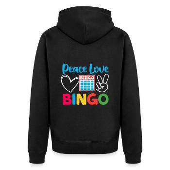 Joueur de bingo Gagnant de la loterie Bingo - Veste à capuche bio Premium Unisexe - noir - Dos - Nico (187cm)