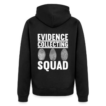 Forensics Forensic Scientist - Unisex Premium Organic Zip Hoodie - black - Back - Nico (187cm)
