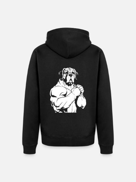 Bernhardiner - Unisex Premium Bio Zip Hoodie - Schwarz