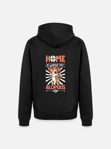 Home - Alopekis - Unisex Premium Organic Zip Hoodie - black