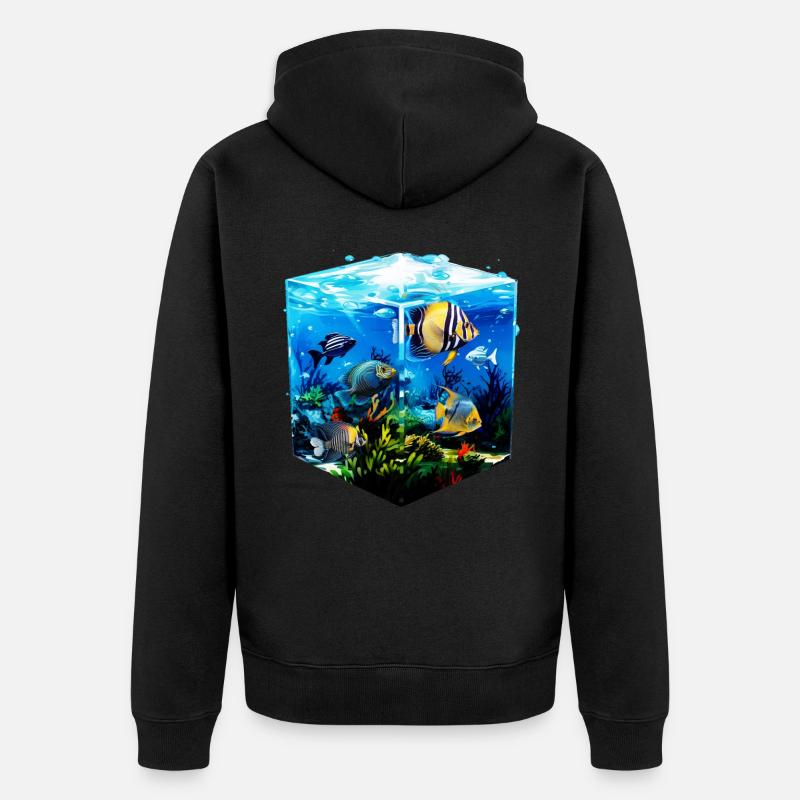 Angelfish - Veste à capuche bio Premium Unisexe - noir