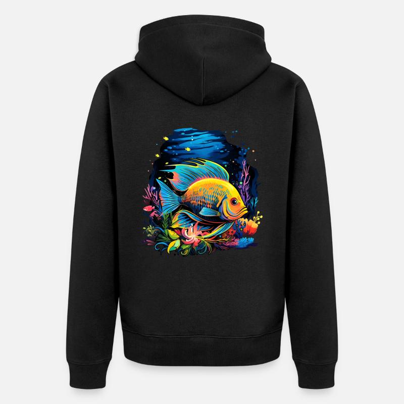 Skalar - Unisex Premium Bio Zip Hoodie - Schwarz