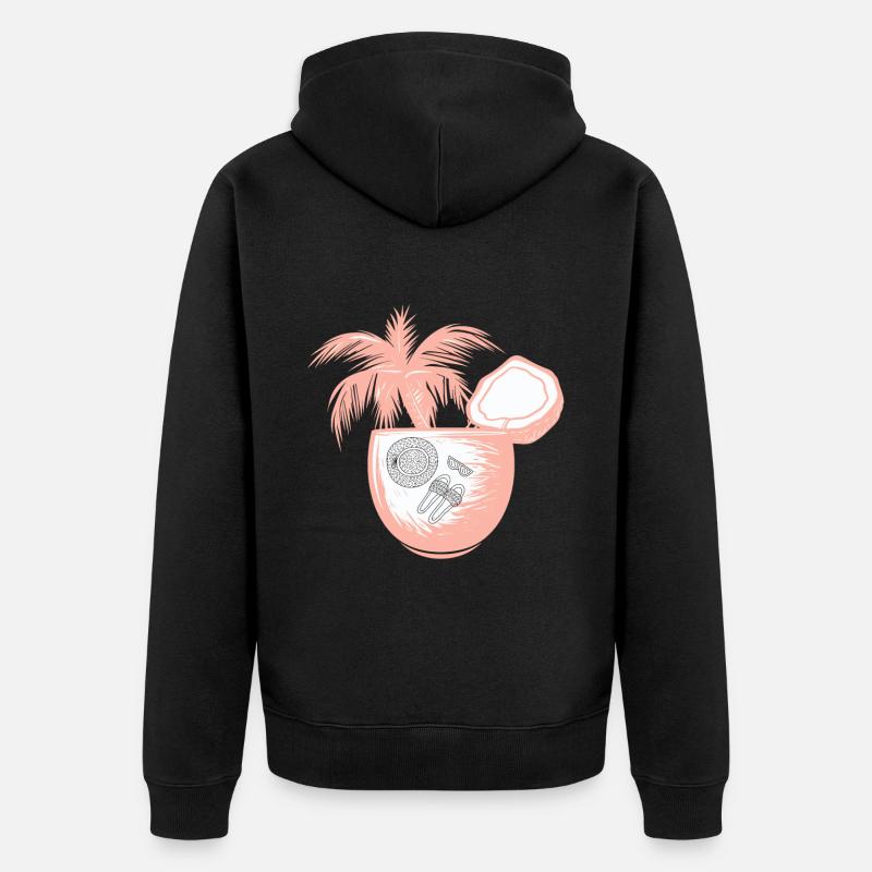 Vacances Vacances - Veste à capuche bio Premium Unisexe - noir