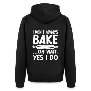 Cuisson Jeu de mots Cuire Cuisinier Chef Boulanger - Veste à capuche bio Premium Unisexe - noir - Dos - Nico (187cm)