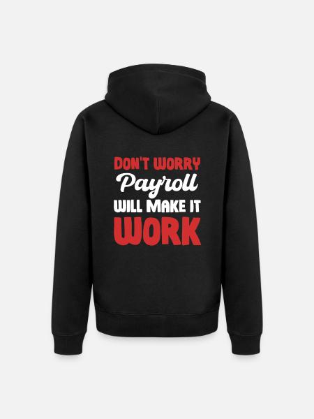 Don't worry about the - Unisex Premium Organic Zip Hoodie - black