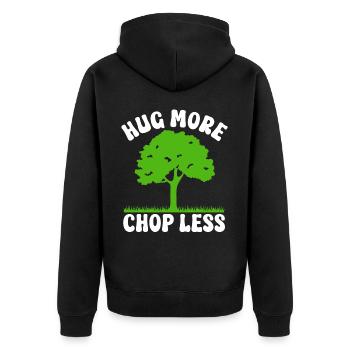 Défenseurs des arbres et écologistes - Veste à capuche bio Premium Unisexe - noir - Dos - Nico (187cm)