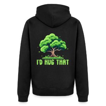 Défenseurs des arbres et écologistes - Veste à capuche bio Premium Unisexe - noir - Dos - Nico (187cm)