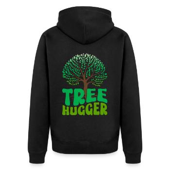 Environnementalistes, amoureux de la nature - Veste à capuche bio Premium Unisexe - noir - Dos - Nico (187cm)