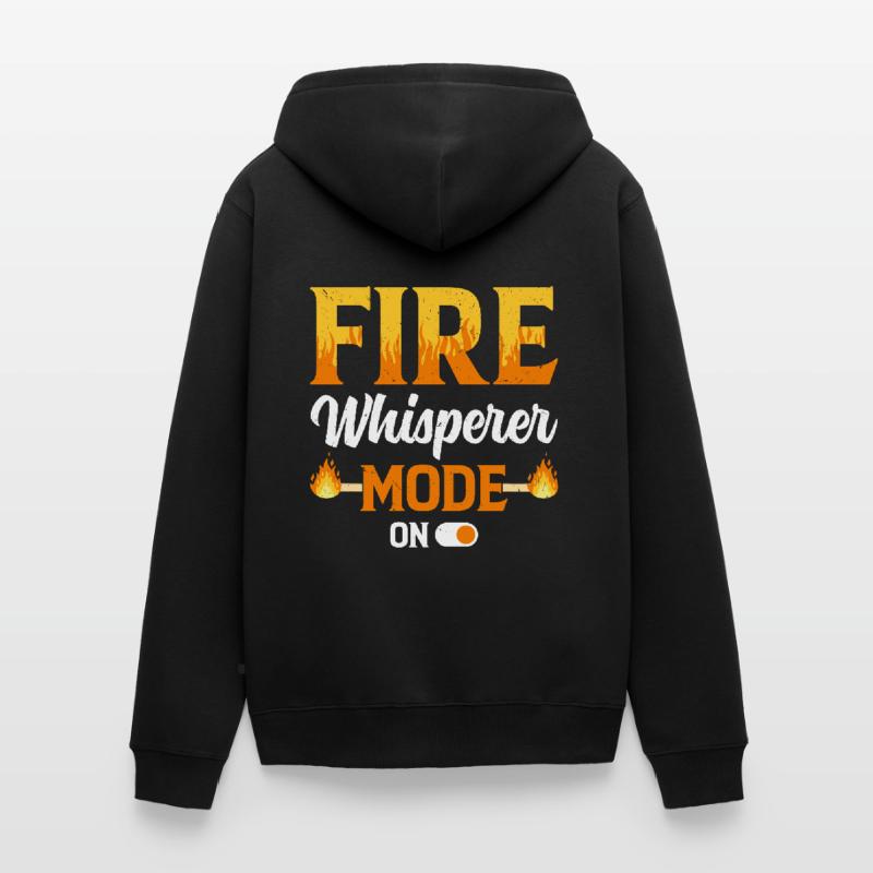 Fire Baton Fire Dance Fire Dancer Fire Dancer Unisex Premium Organic Zip Hoodie