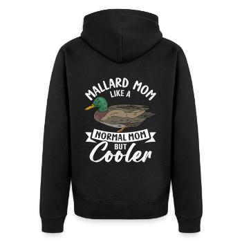 Canard colvert - Veste à capuche bio Premium Unisexe - noir - Dos - Nico (187cm)