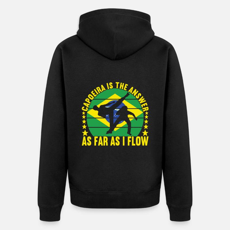 Capoeira Capoeirista - Veste à capuche bio Premium Unisexe - noir