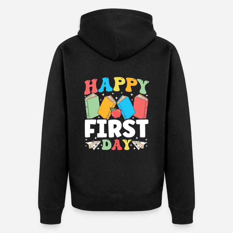 Englischlehrer Englischlerner ELL-Lehrer - Unisex Premium Bio Zip Hoodie - Schwarz