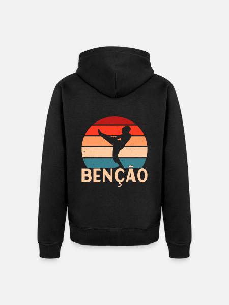 Capoeira Capoeirista - Unisex Premium Organic Zip Hoodie - black