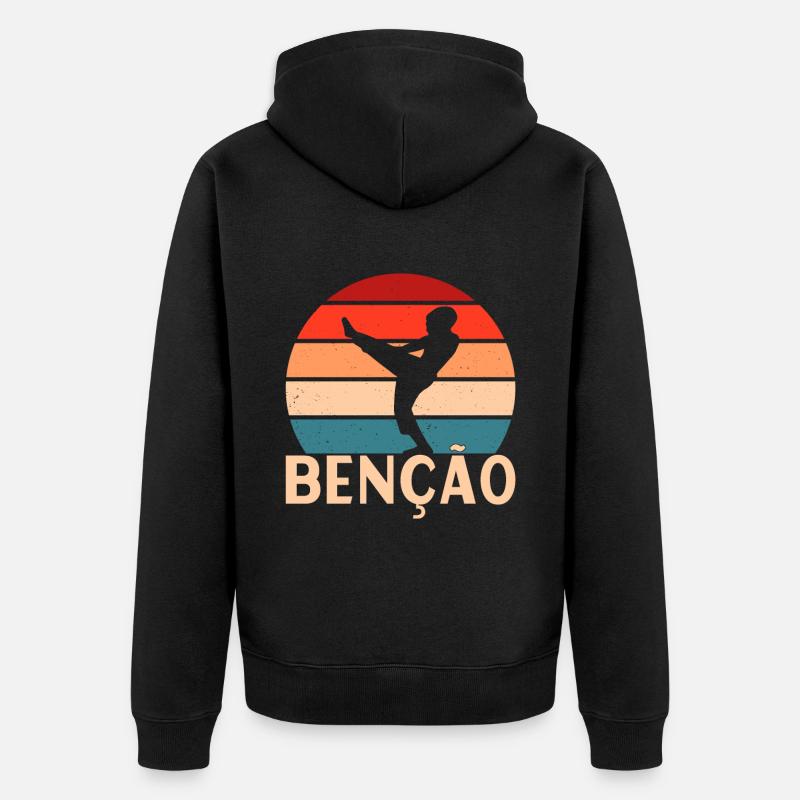 Capoeira Capoeirista - Veste à capuche bio Premium Unisexe - noir