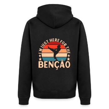 Capoeira Capoeirista - Veste à capuche bio Premium Unisexe - noir - Dos - Nico (187cm)