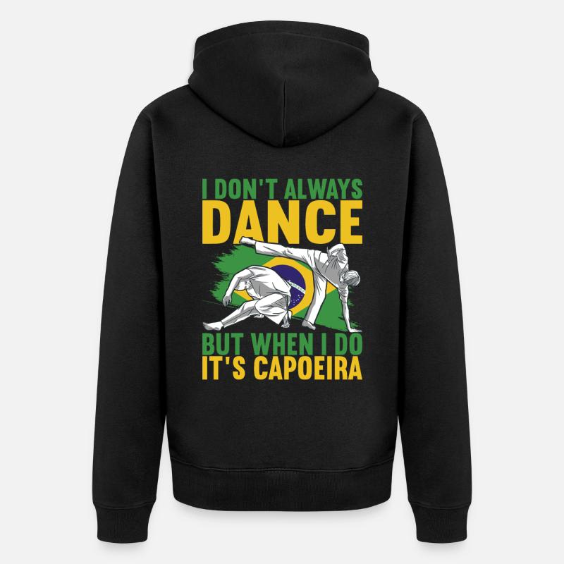 Capoeira Capoeirista - Veste à capuche bio Premium Unisexe - noir