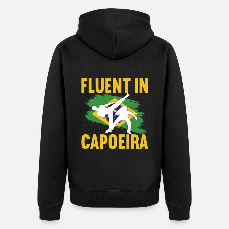 Capoeira Capoeirista - Veste à capuche bio Premium Unisexe - noir