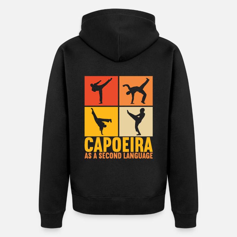 Capoeira Capoeirista - Veste à capuche bio Premium Unisexe - noir