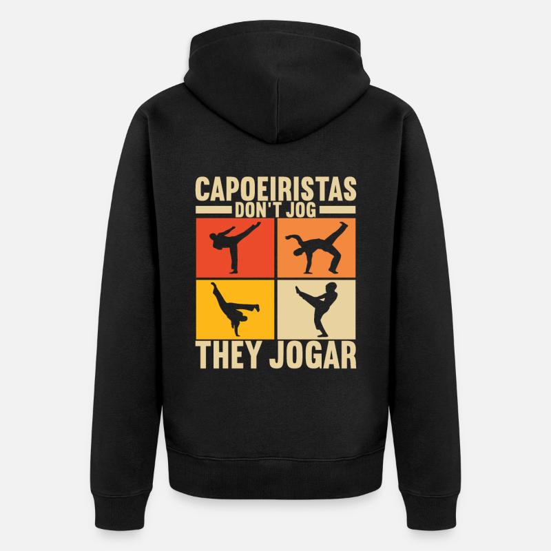 Capoeira Capoeirista - Veste à capuche bio Premium Unisexe - noir