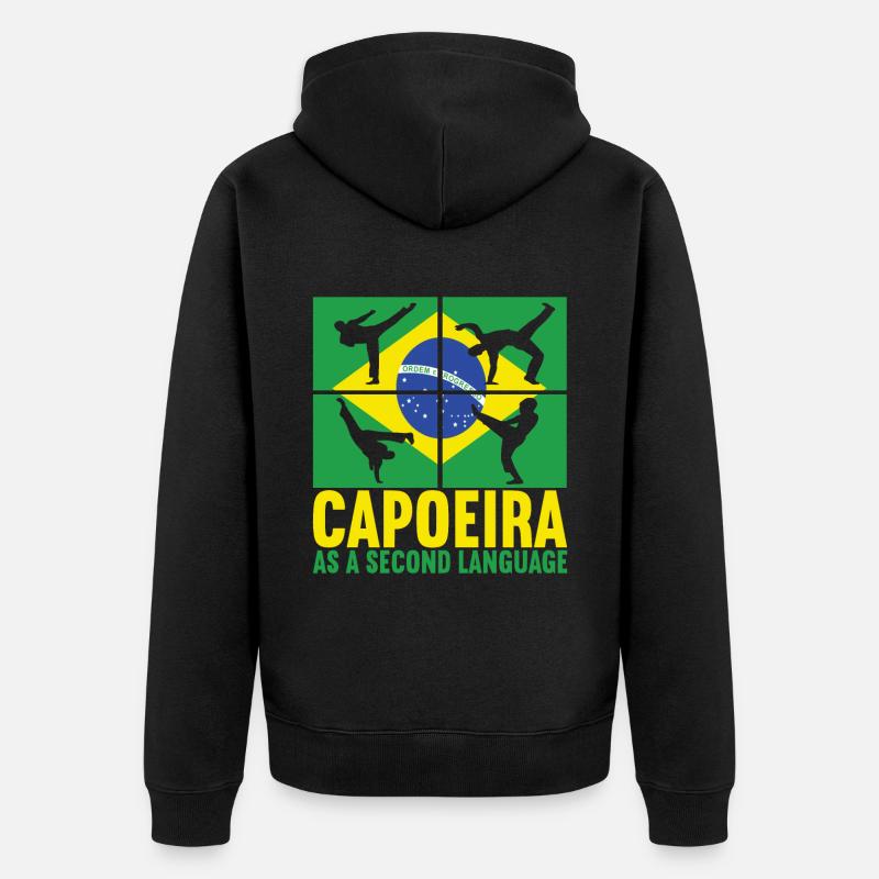 Capoeira Capoeirista - Veste à capuche bio Premium Unisexe - noir