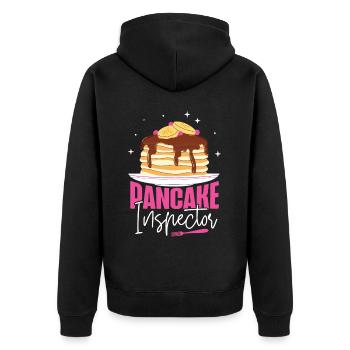 Pancake Lover Kids Pancake - Unisex Premium Organic Zip Hoodie - black - Back - Nico (187cm)