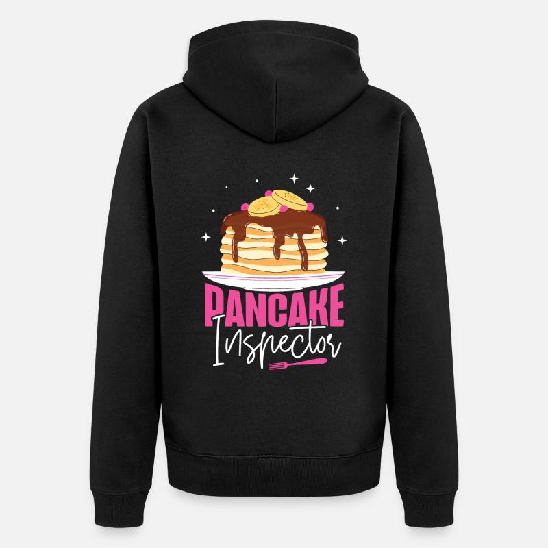 Pancake Lover Kids Pancake - Veste à capuche bio Premium Unisexe - noir