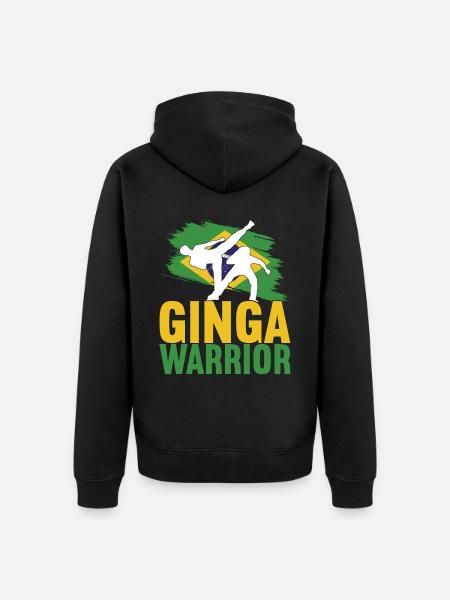 Capoeira Capoeirista - Unisex Premium Organic Zip Hoodie - black